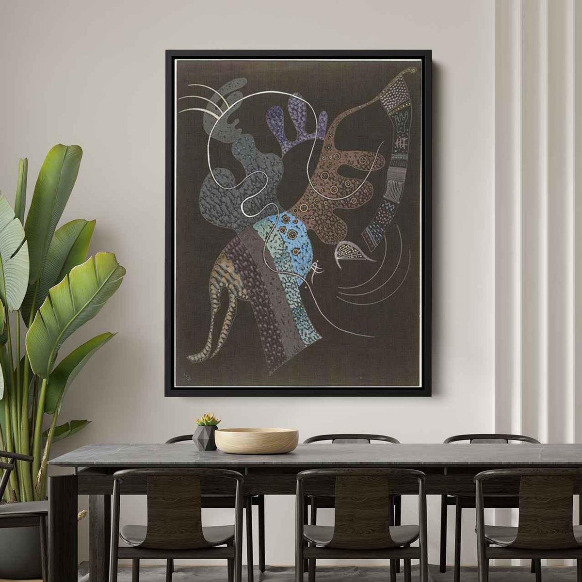 White lineby Wassily Kandinsky Canvas Print