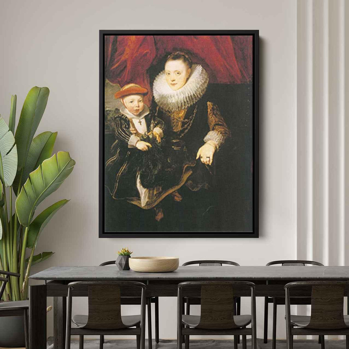 Young Woman with a Childby Anthony van Dyck Canvas Print