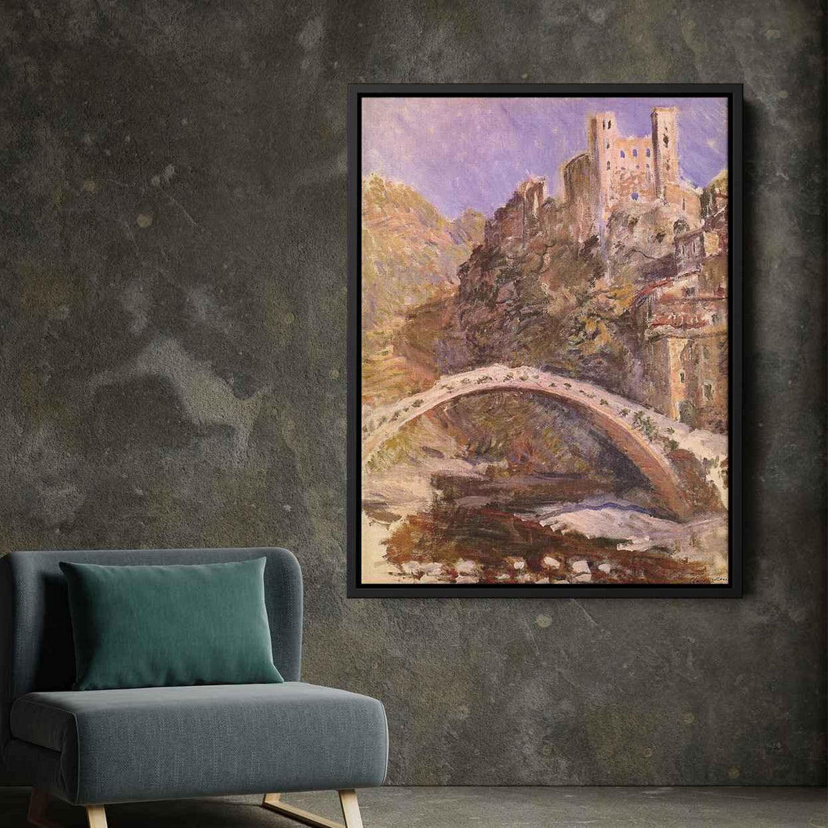 The Castle of Dolceacquaby Claude Monet Canvas Print