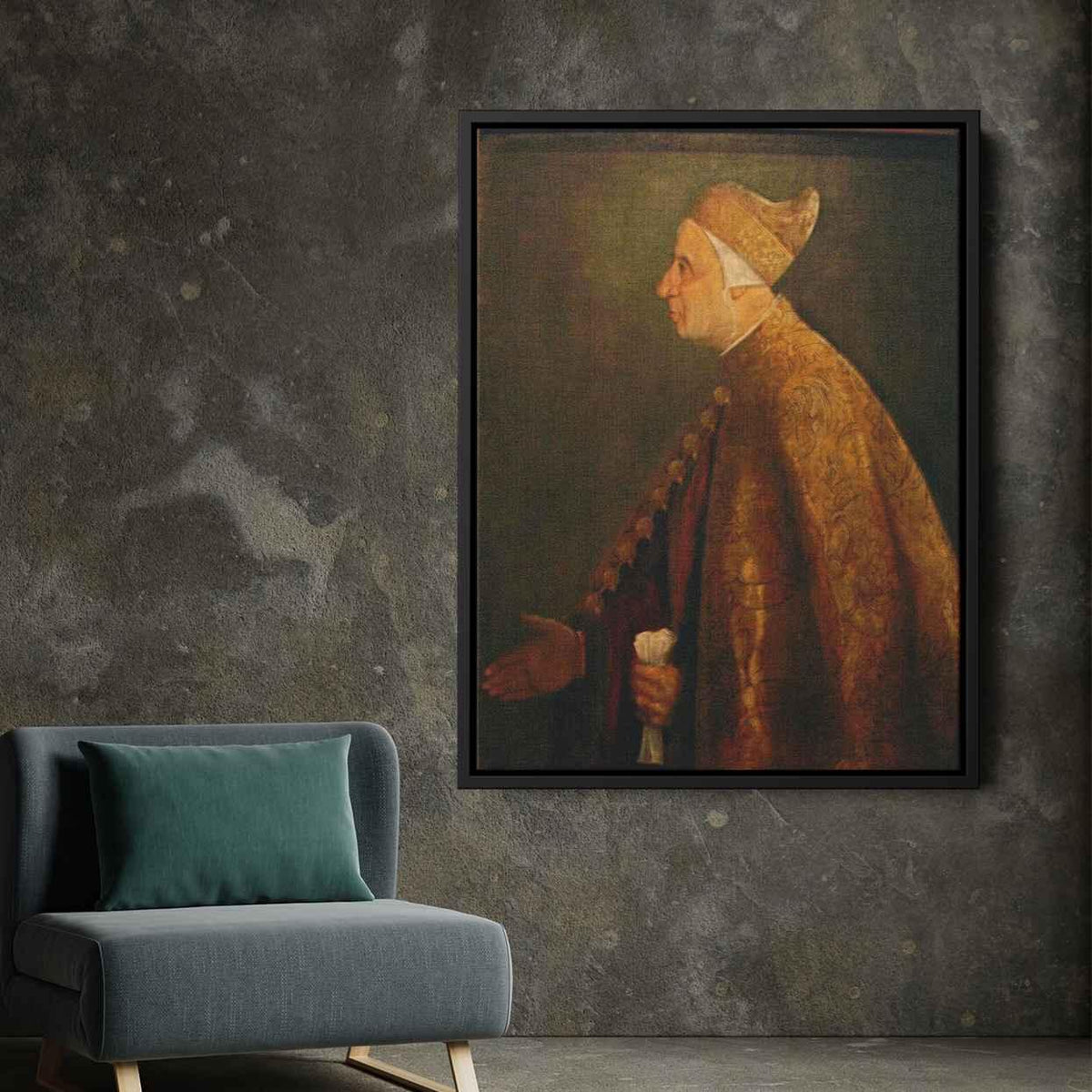 The Doge Niccolo Marcelloby Titian Canvas Print