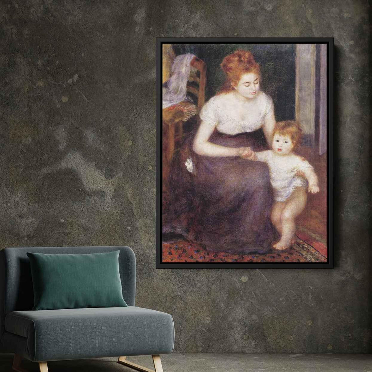 The First Stepby Pierre-Auguste Renoir Canvas Print