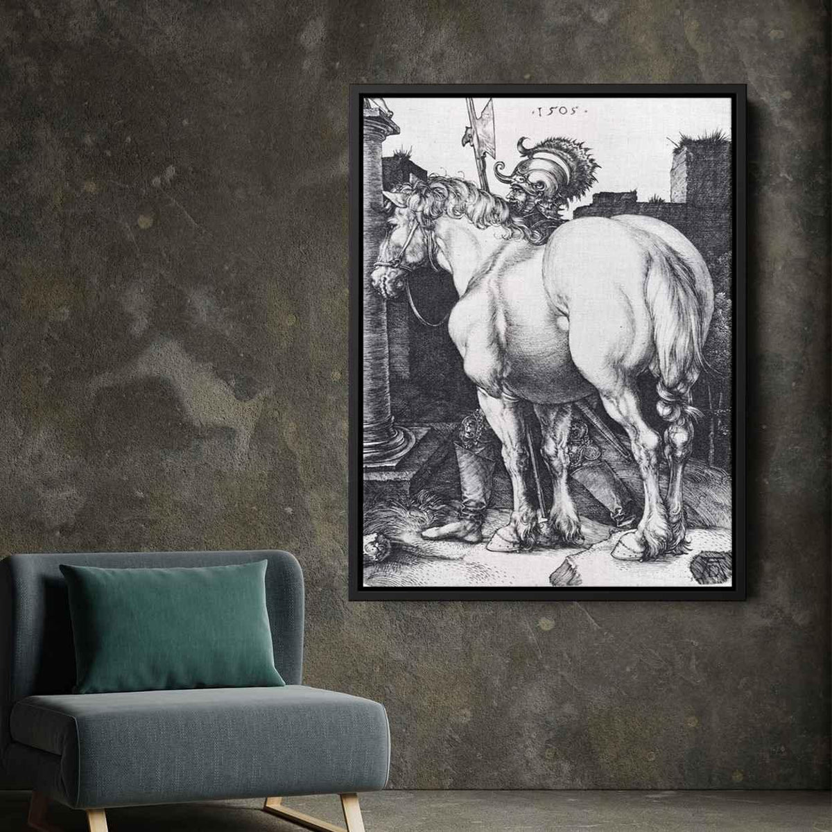 The Large Horseby Albrecht Durer Canvas Print