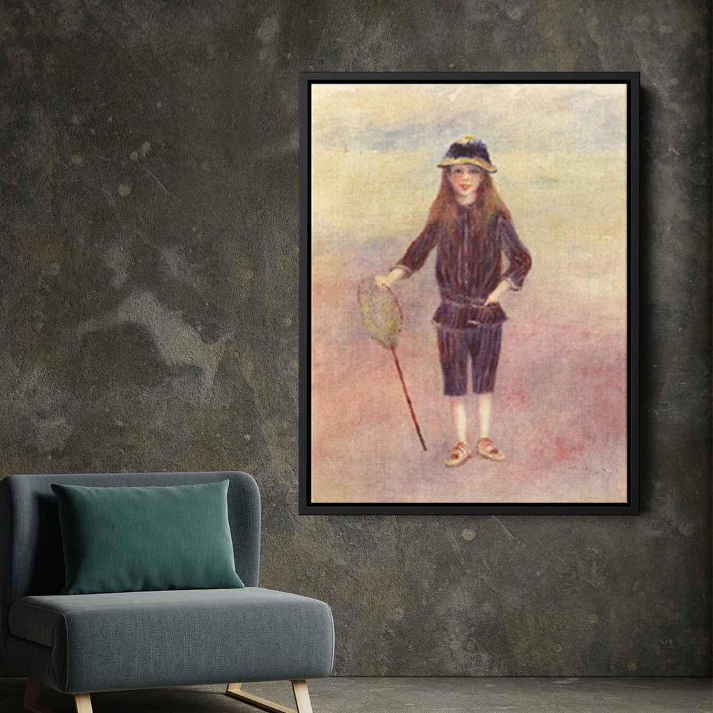 The Little Fishergirlby Pierre-Auguste Renoir Canvas Print
