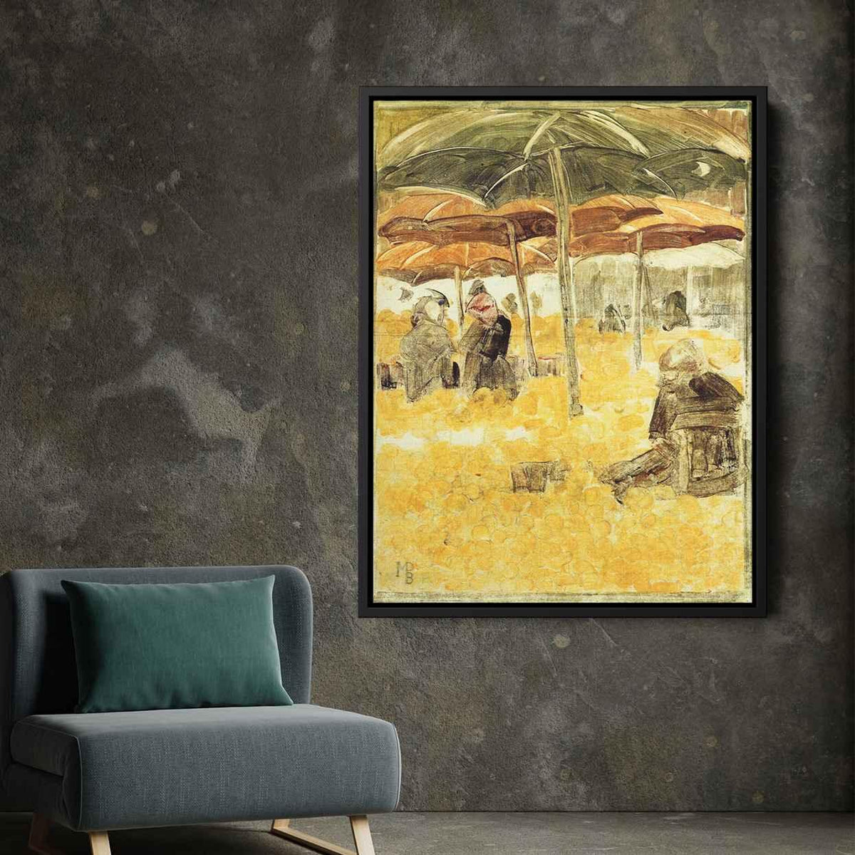 The Orange Marketby Maurice Prendergast Canvas Print
