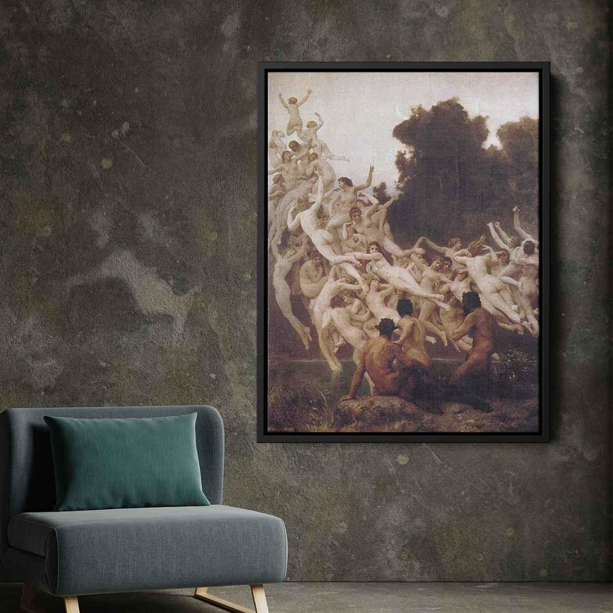 The Oreadsby William-Adolphe Bouguereau Canvas Print