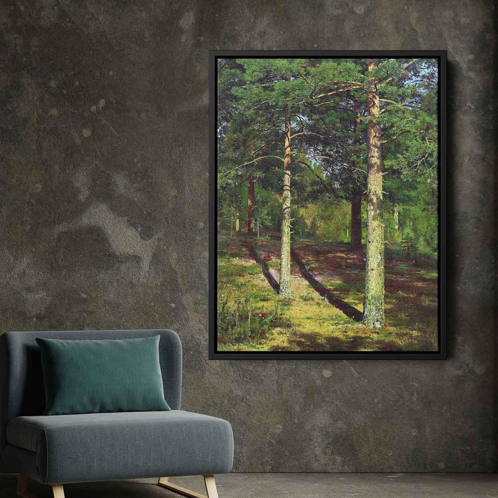 The Sun lit Pinesby Ivan Shishkin Canvas Print