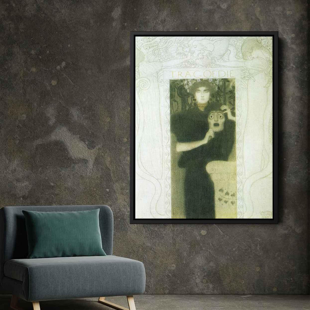 Tragedyby Gustav Klimt Canvas Print