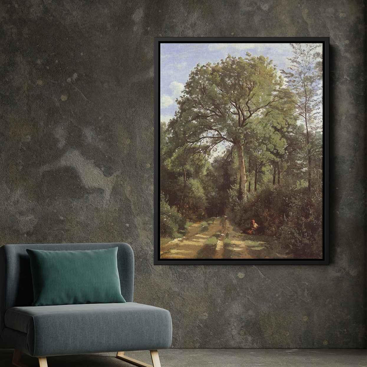 Island of San Bartolommeoby Camille Corot Canvas Print