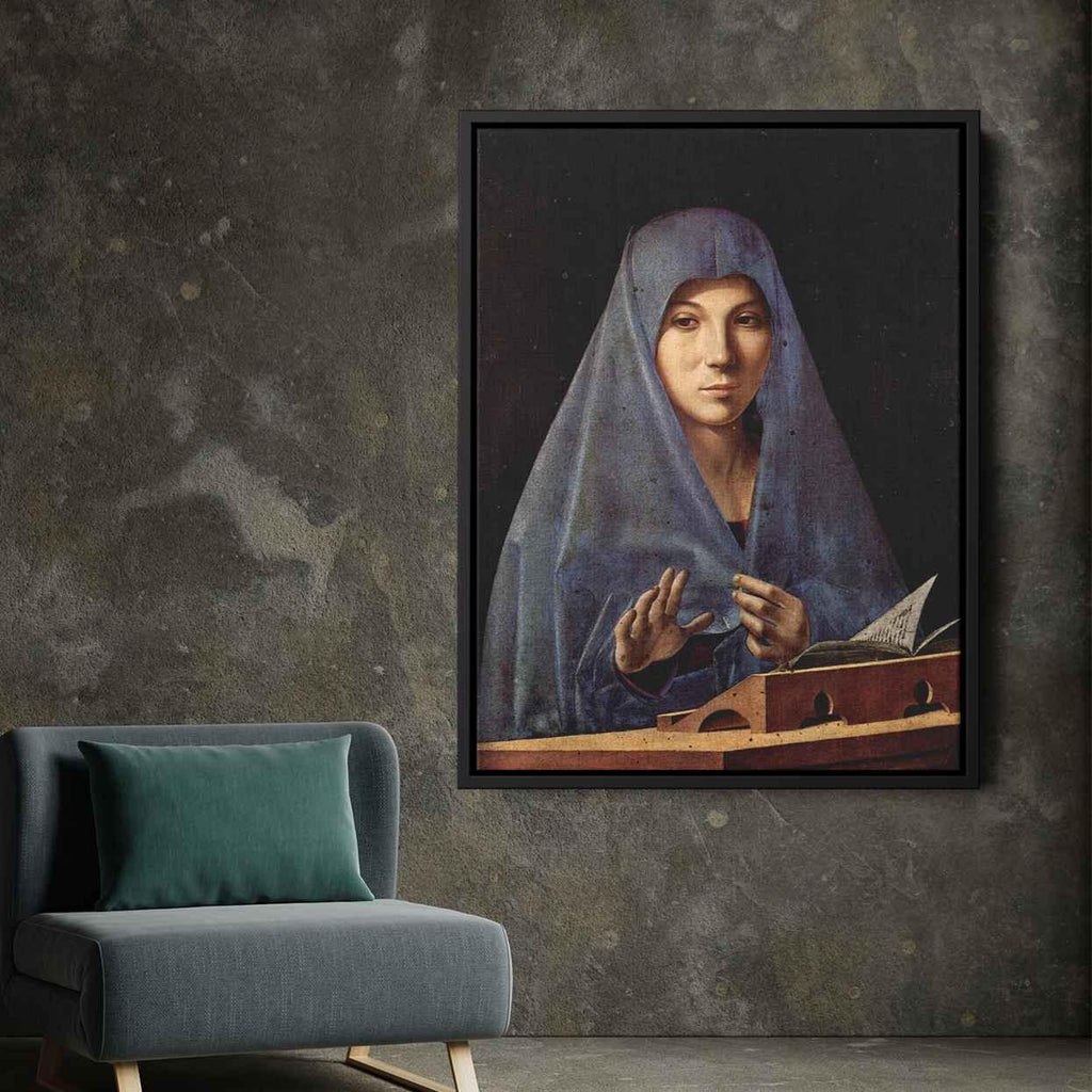Virgin Annunciateby Antonello da Messina Canvas Print