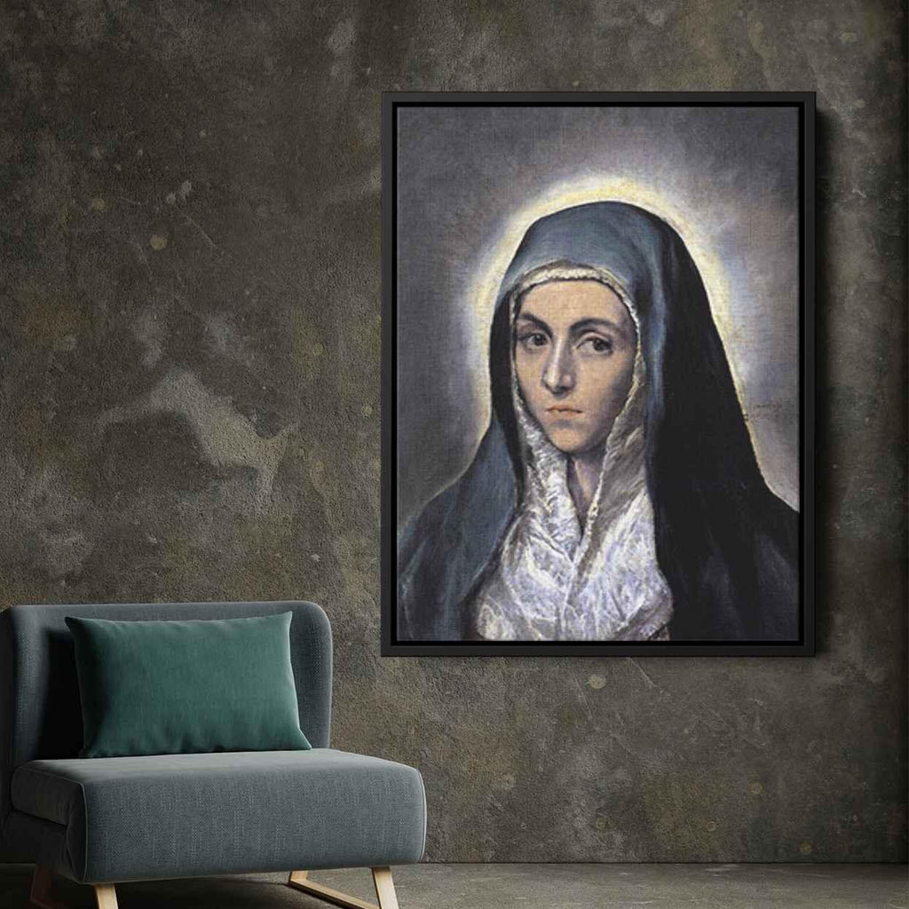 Virgin Maryby El Greco Canvas Print