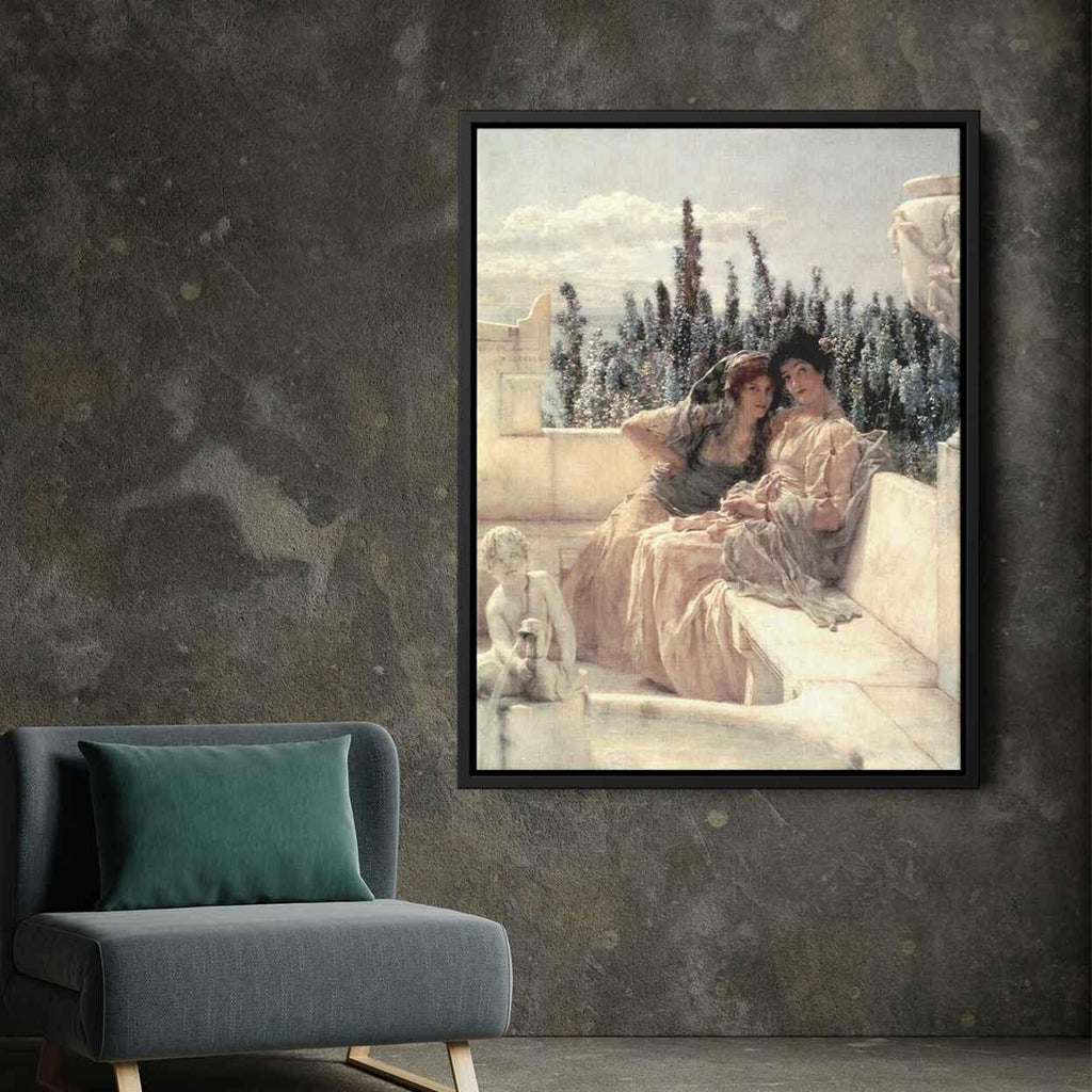 Whispering Noonby Sir Lawrence Alma-Tadema Canvas Print