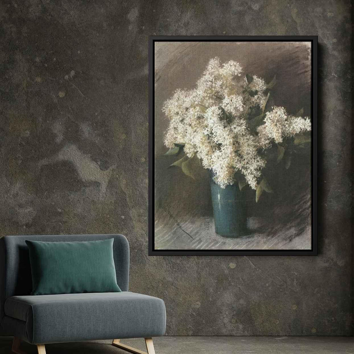 White Lilacby Isaac Levitan Canvas Print
