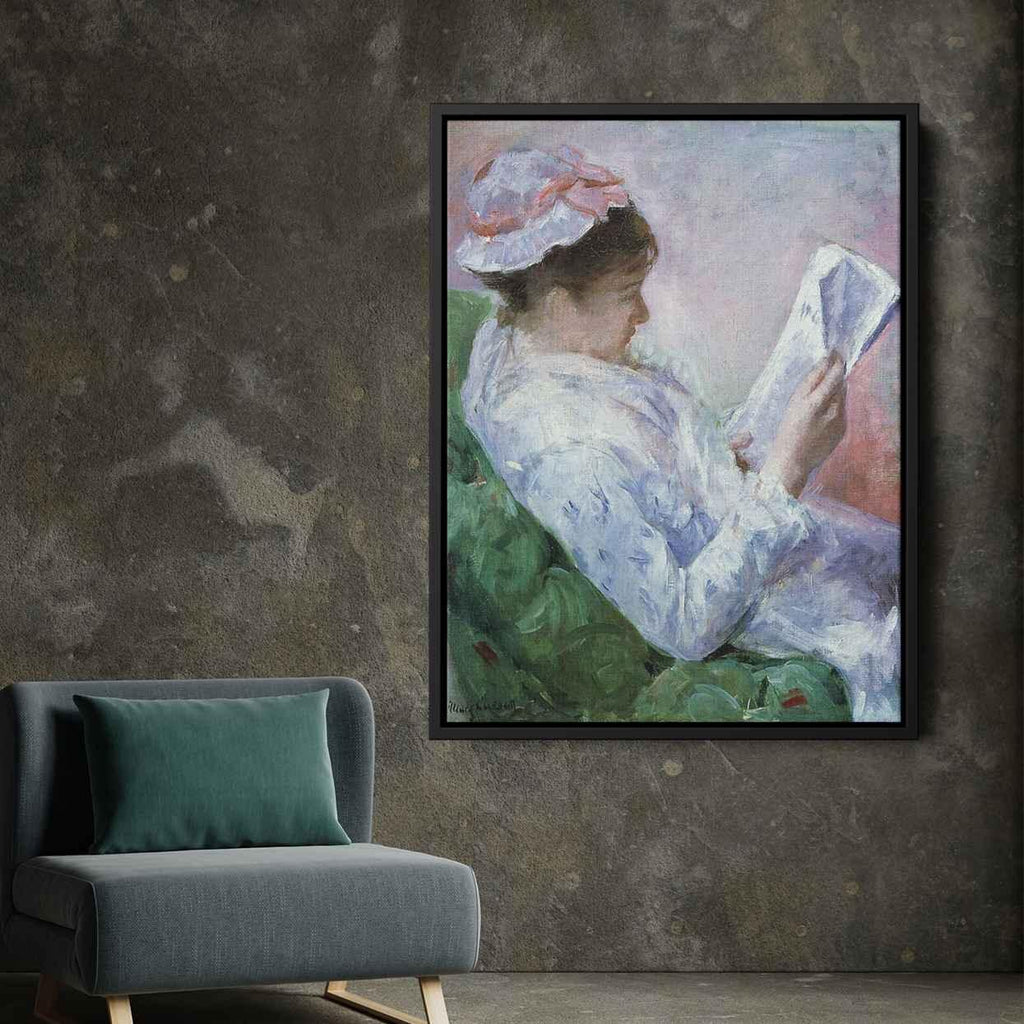 Woman Readingby Mary Cassatt Canvas Print