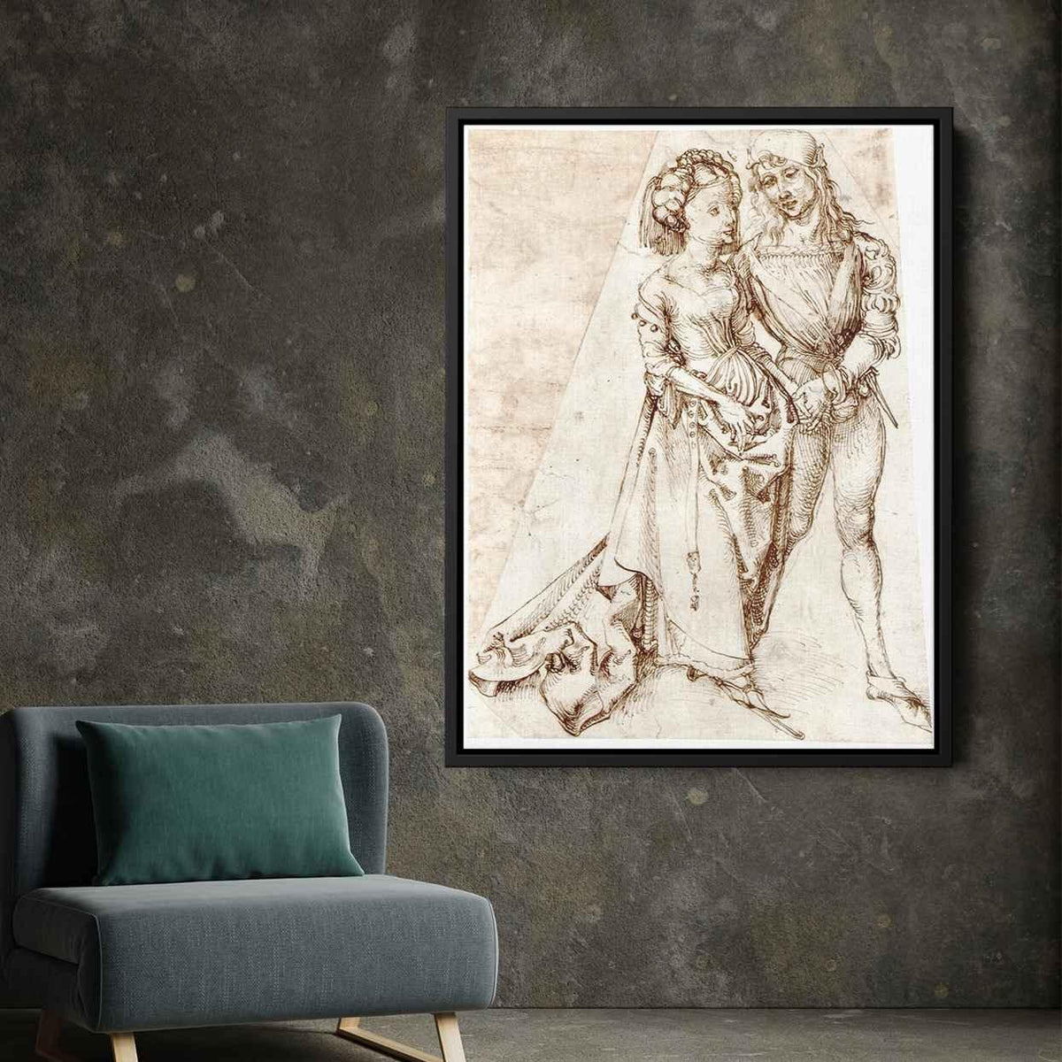 Young coupleby Albrecht Durer Canvas Print