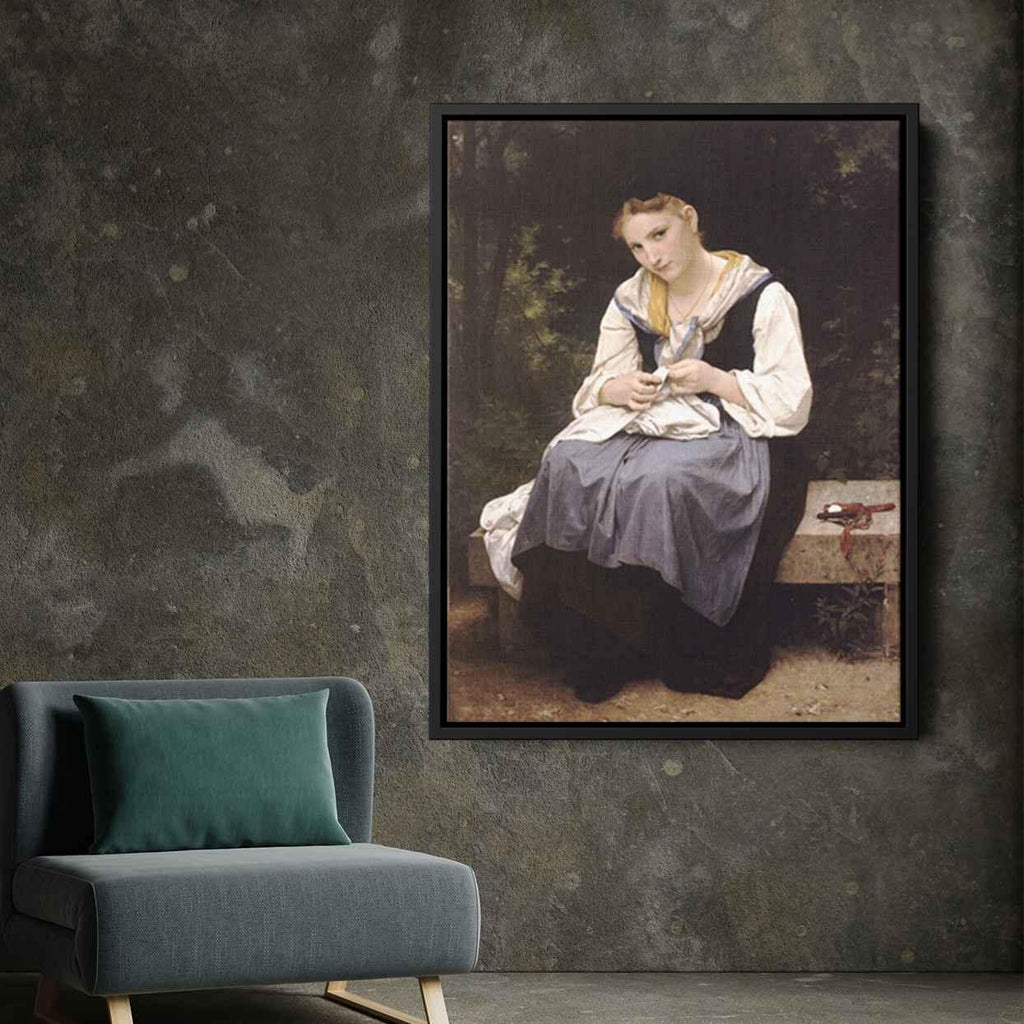 Young Workerby William-Adolphe Bouguereau Canvas Print