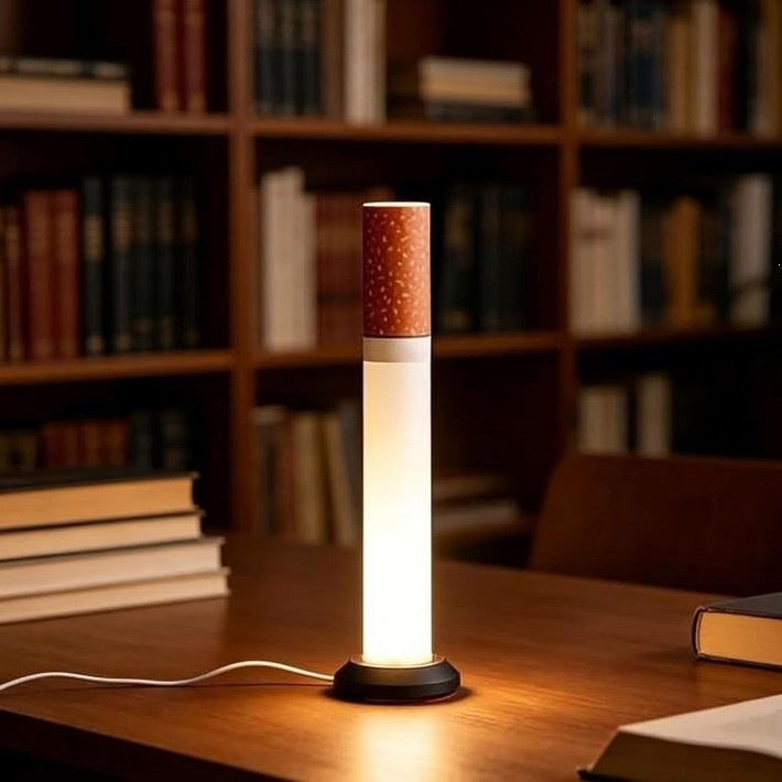 🚬 Cigarette Tube Shaped Style Floor Lamp | Retro Industrial Novelty Ambient Light
