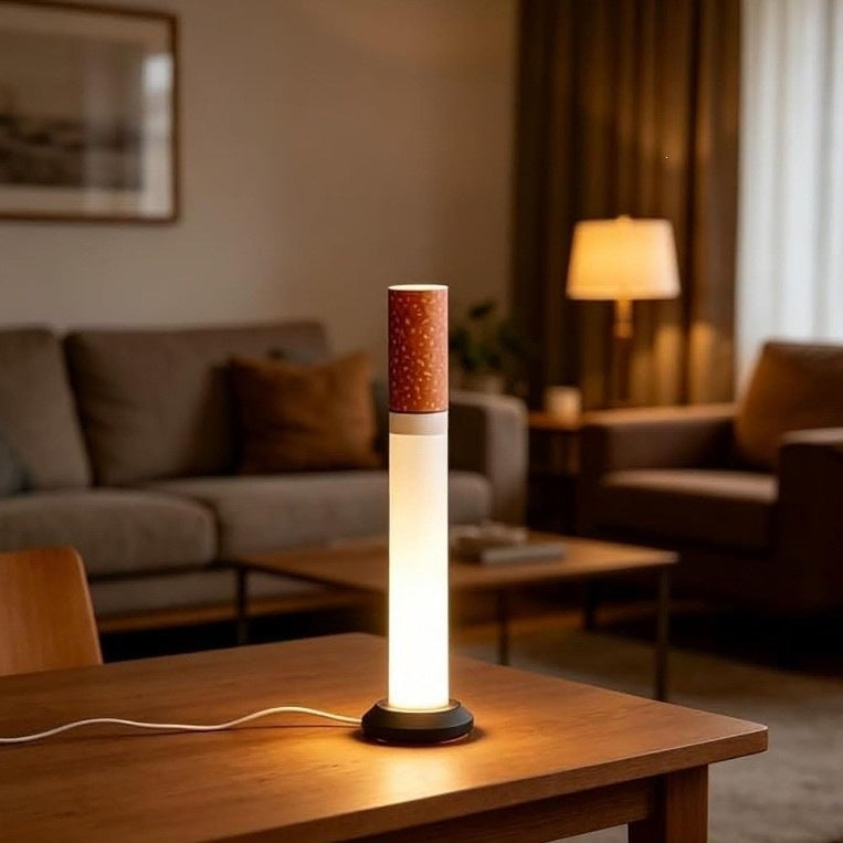🚬 Cigarette Tube Shaped Style Floor Lamp | Retro Industrial Novelty Ambient Light