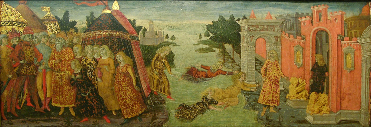 The Legend of Cloelia by Guidoccio di Giovanni Cozzarelli - Tempera canvas print