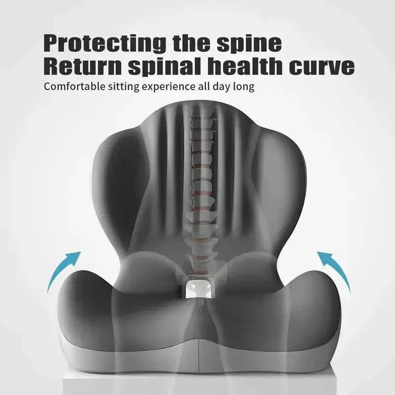 ❤️Sit Longer in Comfort with Ergonomic Memory Foam Back & Seat Support