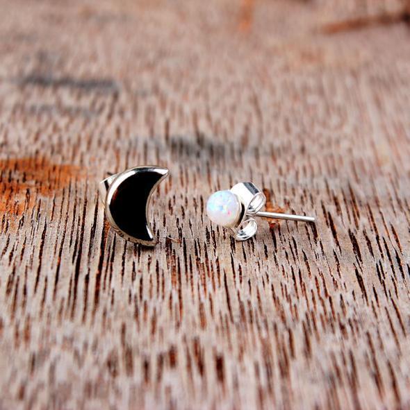 Moon Sun Star Stud Earrings