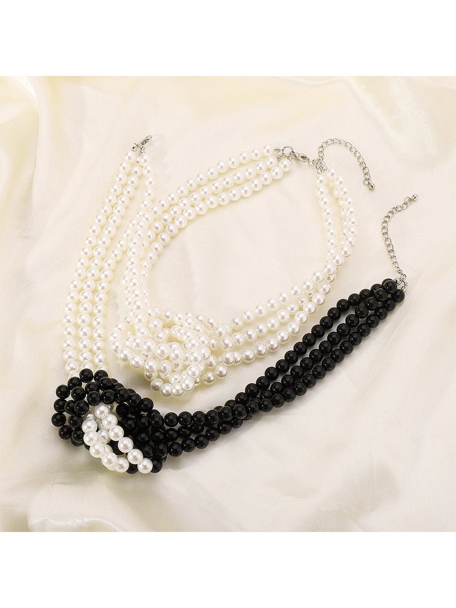 Knotted Pearl Necklace