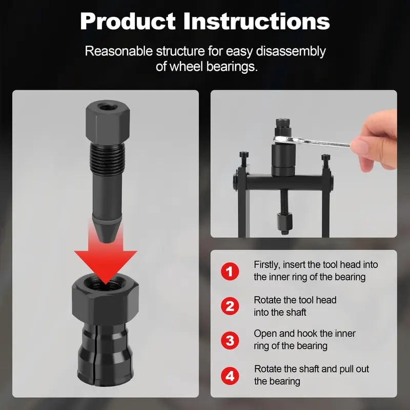⚒️ 10Pcs Heavy Duty Blind Hole Bearing Puller Tool Set