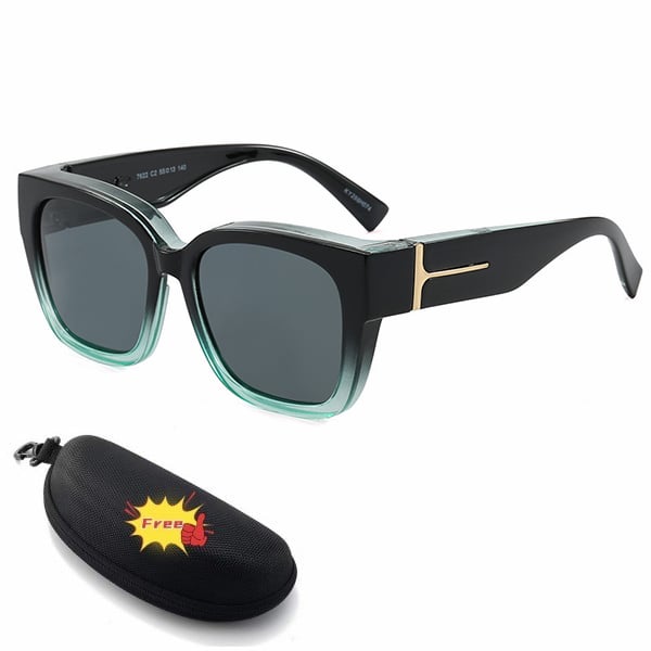 🕶️ Polarized Fit Over Sunglasses for Women – UV400 Protection Floral Frame Wear Over Prescription Glasses