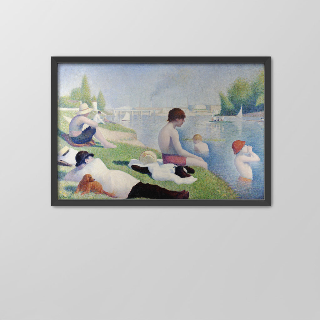 Bathers at Asnières Canvas Print