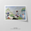Bathers at Asnières Canvas Print