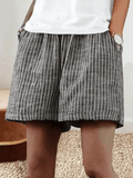 Classic Stripe Relaxed Baggy Shorts