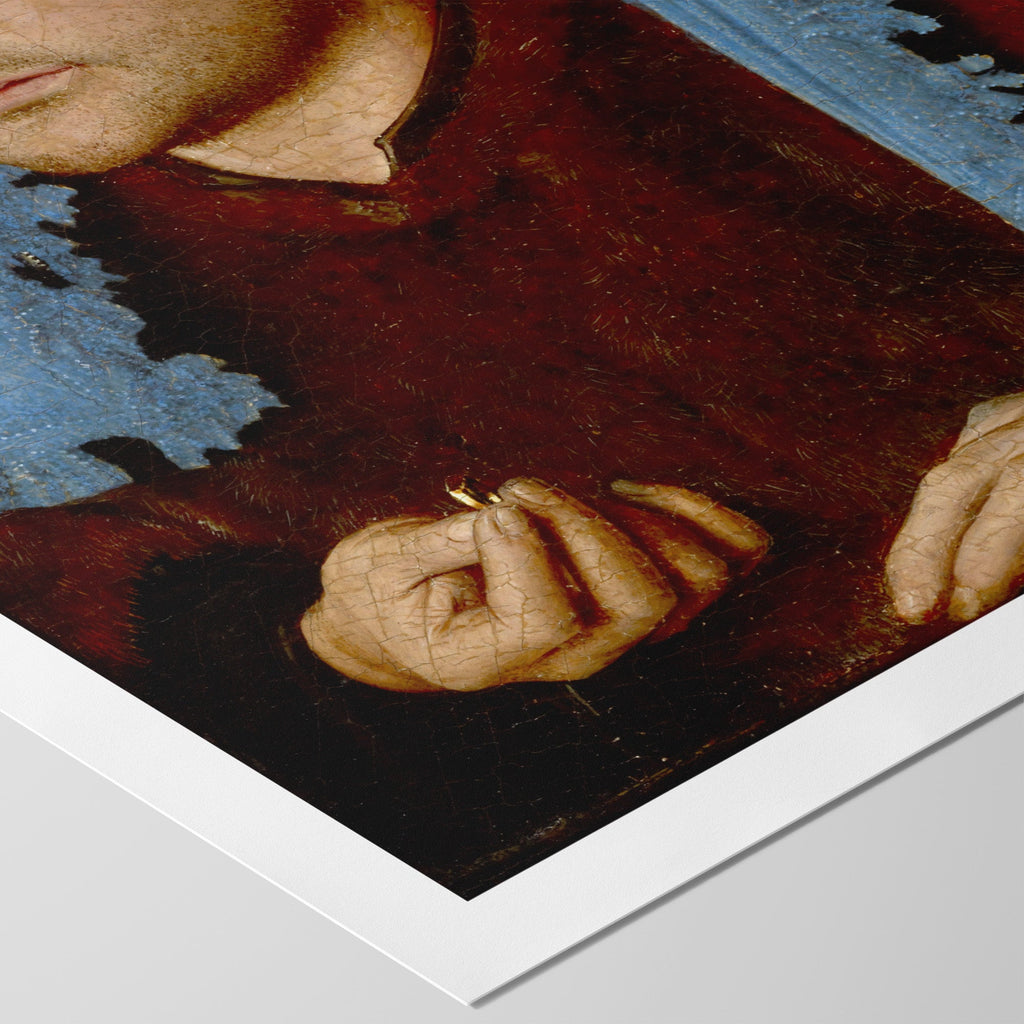 Man with a Blue Chaperon Canvas Print