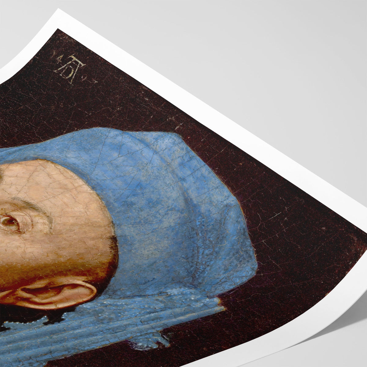Man with a Blue Chaperon Canvas Print