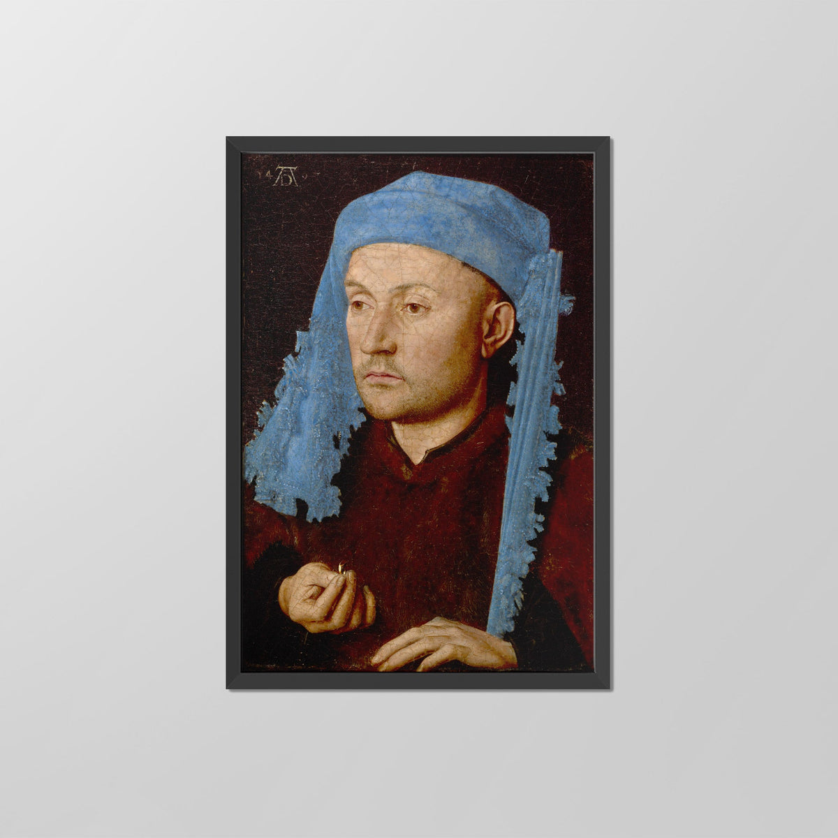 Man with a Blue Chaperon Canvas Print