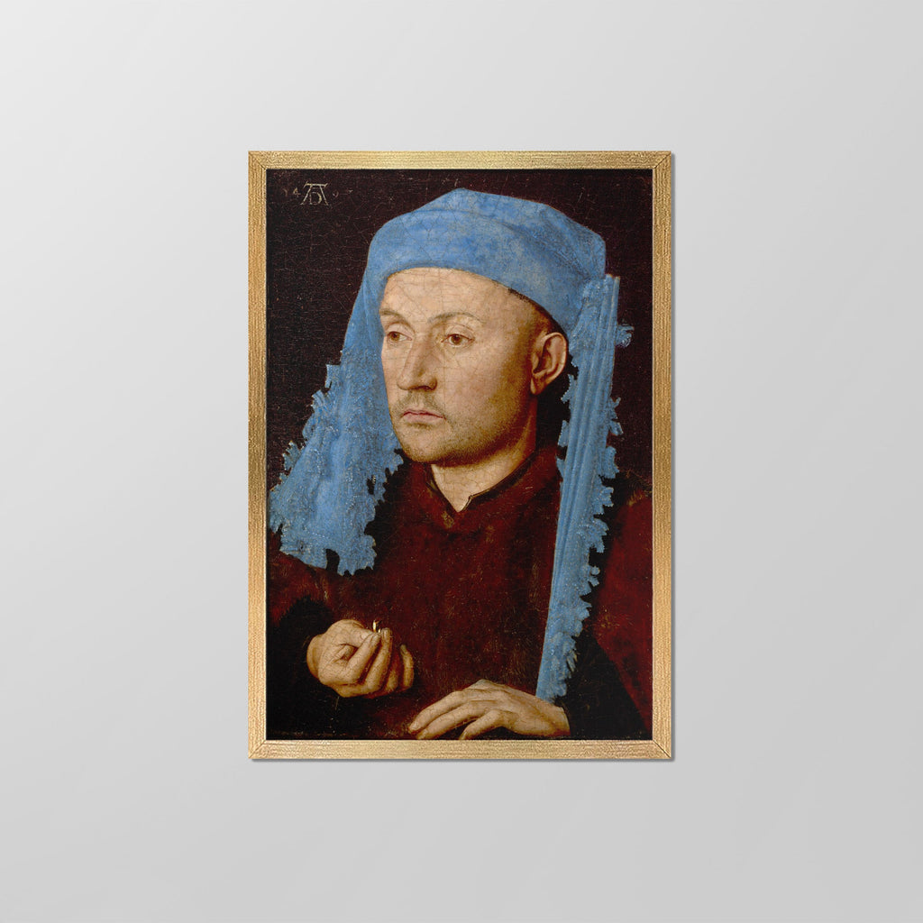Man with a Blue Chaperon Canvas Print