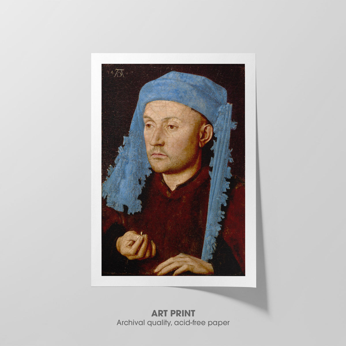 Man with a Blue Chaperon Canvas Print