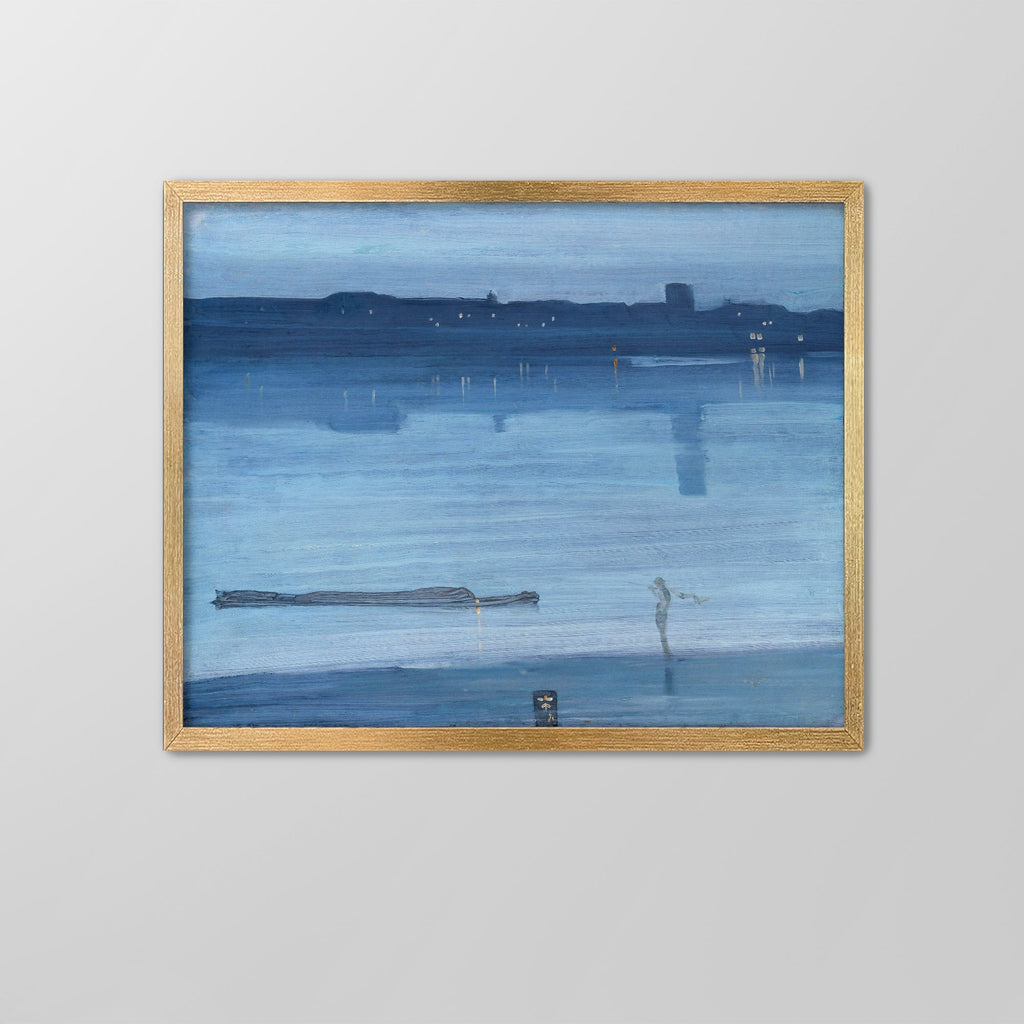 Blue and Silver, Chelsea Canvas Print