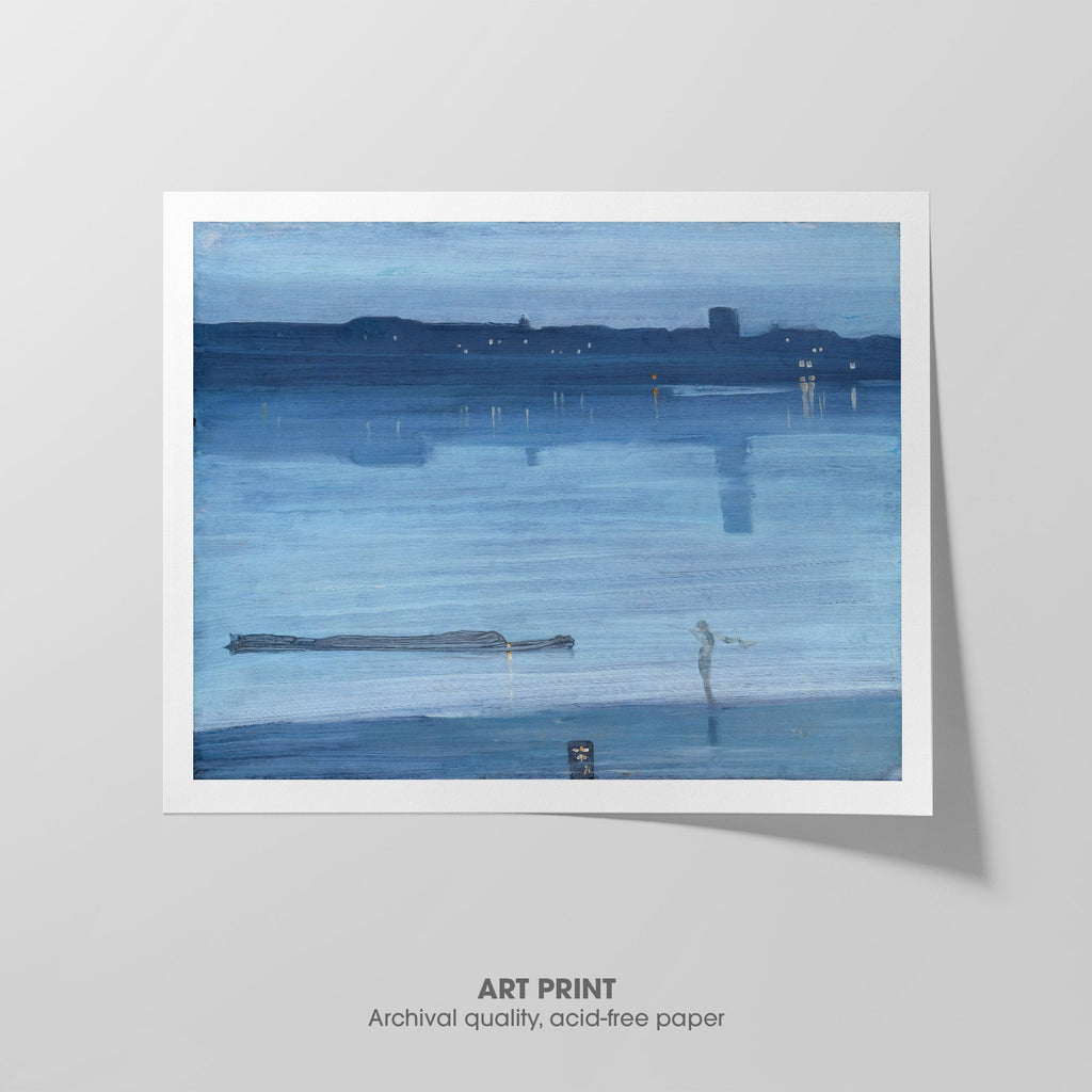 Blue and Silver, Chelsea Canvas Print