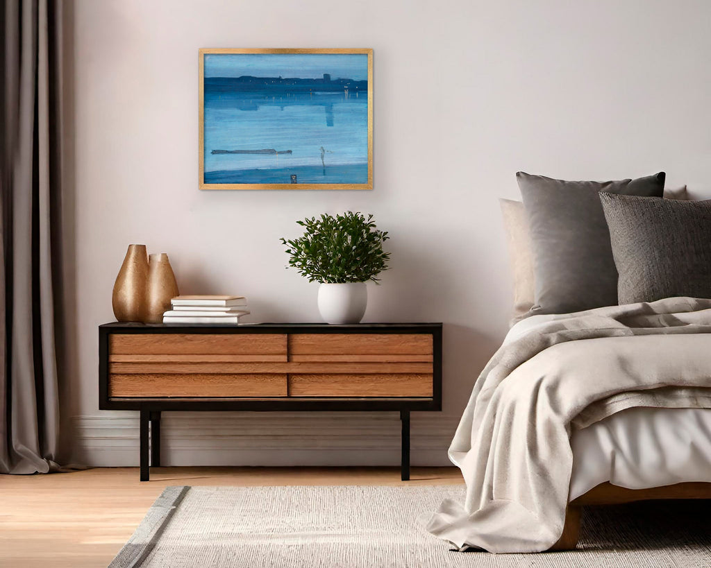 Blue and Silver, Chelsea Canvas Print