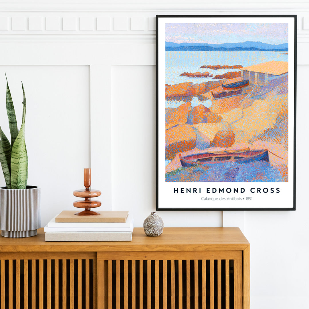 Calanque des Antibois Poster by Moryarty - Oil Painting canvas print