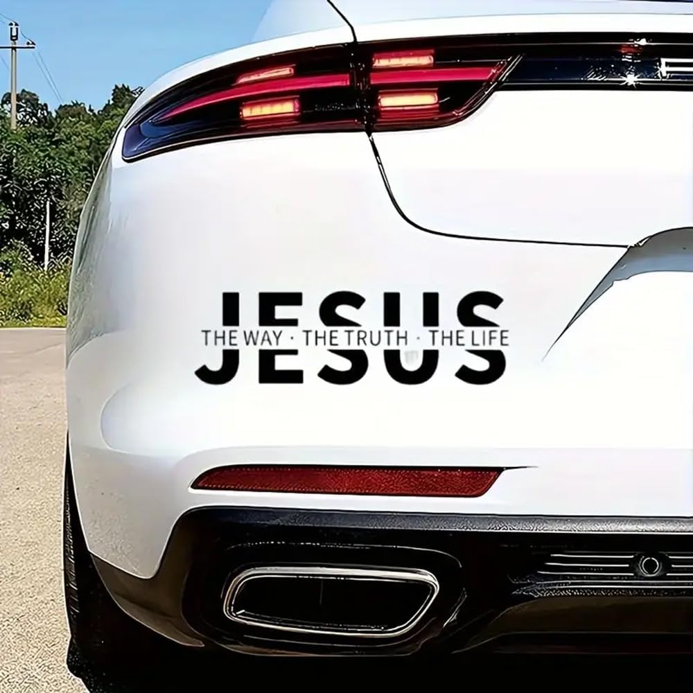 🔥Last Day 49% OFF - ✝️Bumper Stickers Jesus The Way The Truth The Life Christian Vinyl Decal