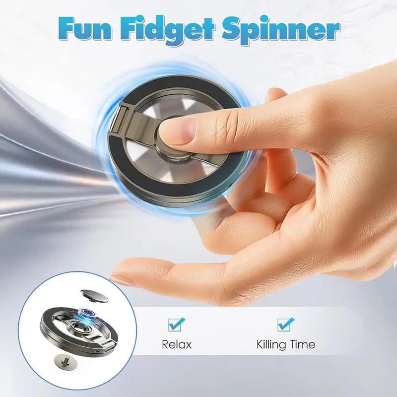 🔥Magnetic Phone Stand & Fidget Spinner Combo
