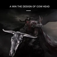 Tactical Stainless Steel Bull Headgear Belt Buckle