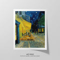 Caf Terrace at Night  Van Gogh  Art Print by Without A Frame - Oil Painting canvas print