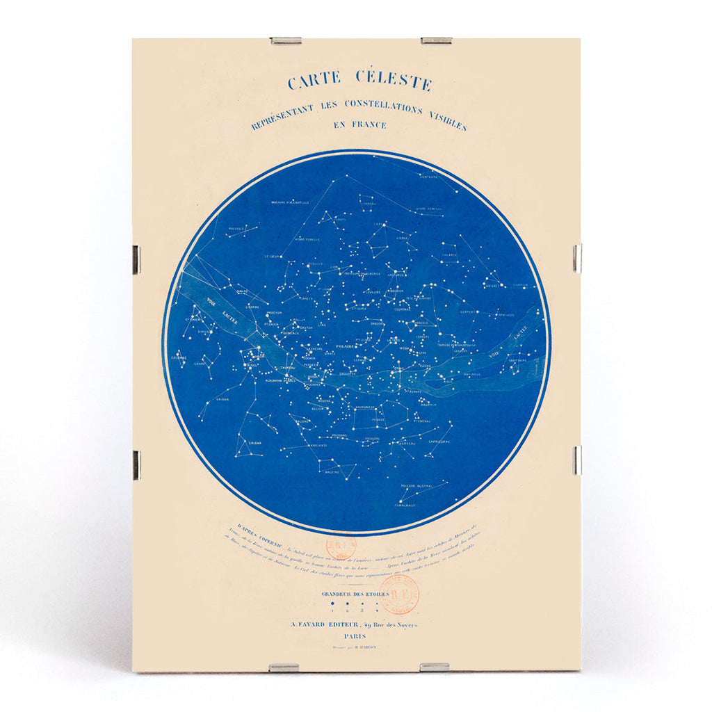 Carte céleste Canvas Print