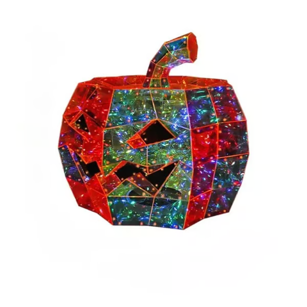🎃 Prism Pumpkin Night Light | Iridescent LED Halloween Decor