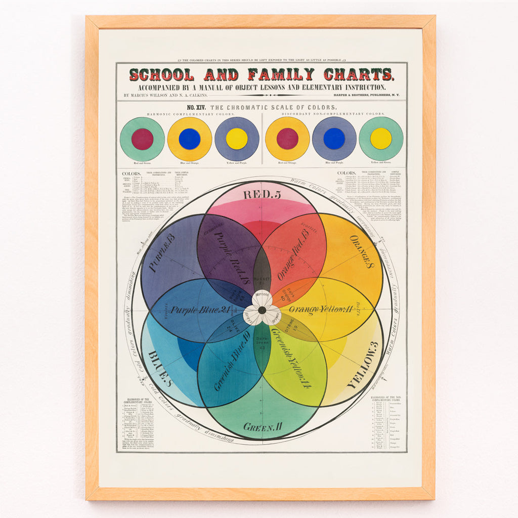 Échelle chromatique des couleurs Canvas Print