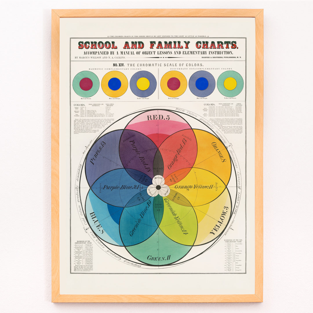 Échelle chromatique des couleurs Canvas Print