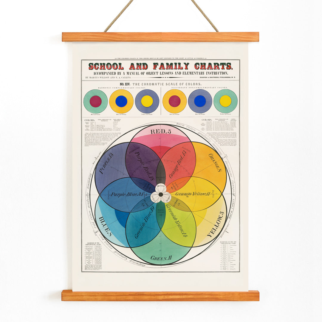 Échelle chromatique des couleurs Canvas Print