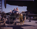 Construction, B-25 bomber, Inglewood, CA by Printcollection - Oil Painting canvas print
