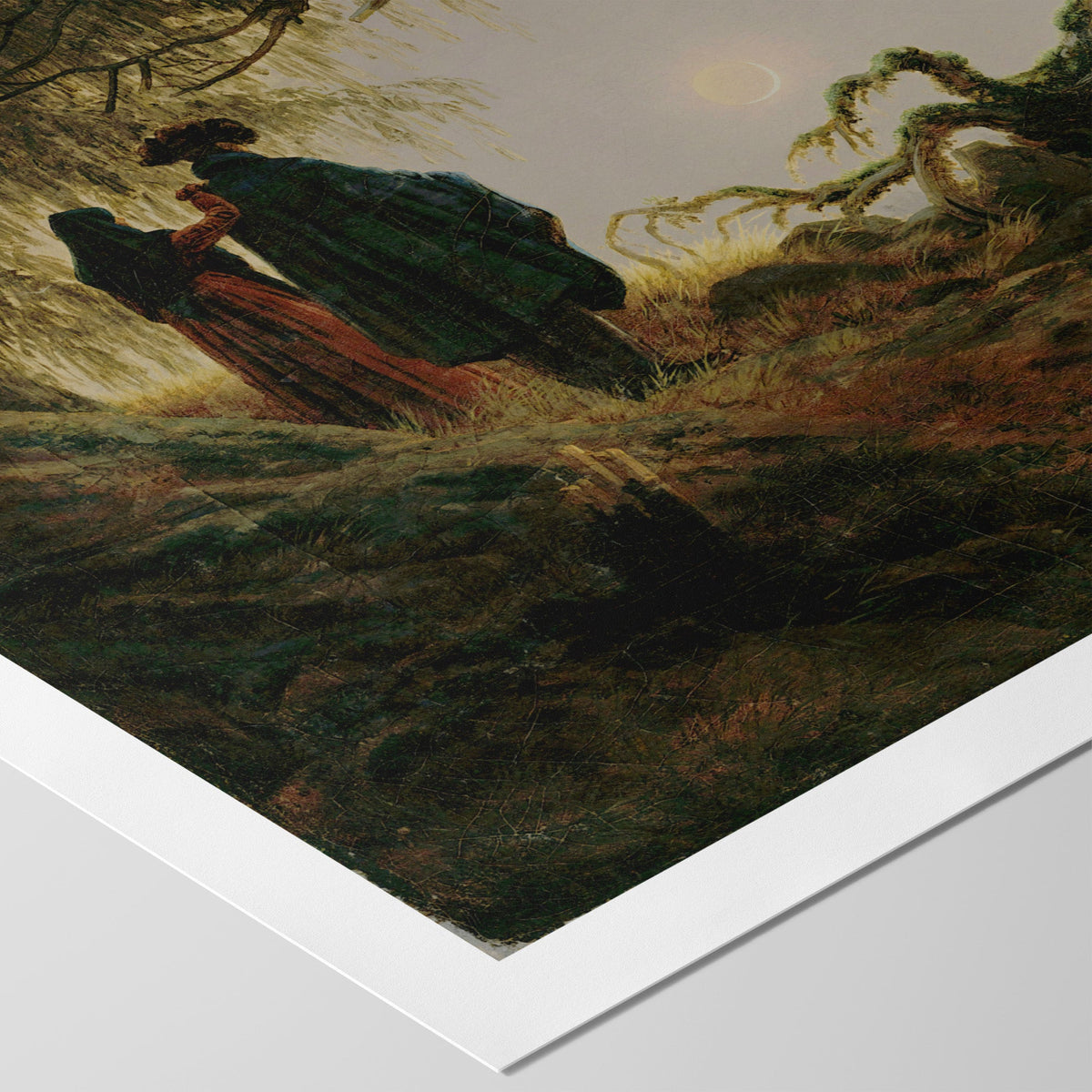 Contemplating the Moon Canvas Print